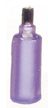 Dollhouse Miniature Bottles, Purple, 12pc